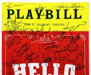 FULL Cast HELLO DOLLY Bette Midler Signed Opening Night Playbill 2