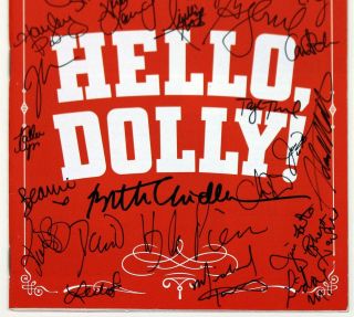 FULL Cast HELLO DOLLY Bette Midler Signed Opening Night Playbill 4