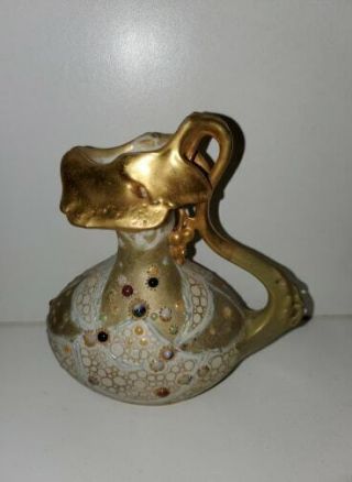 Antique/vintage Amphora Jeweled Ewer Pitcher Vase