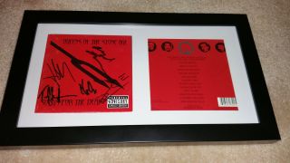 Queens Of The Stone Age Songs Signed Autographed Framed Cd Display Josh Homme A