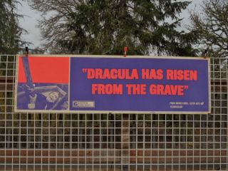 Old/rare 1969 Dracula Has Risen From The Grave 82x24 Movie Theatre Lobby Banner