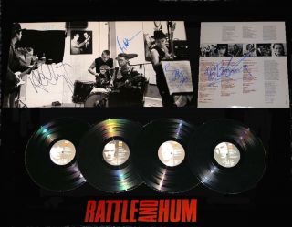 U2 Signed Rattle And Hum Record Album Rare Bb King Signed