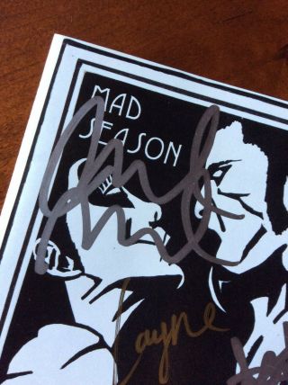 Signed Mad Season CD Insert Layne Staley Nirvana Alice in Chains Pearl Jam shirt 5