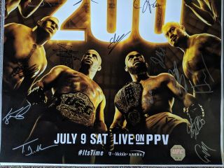 UFC 200 Autographed Poster (SBC) Cormier Lesnar Nunes Tate Aldo Jones Hunt Edgar 3