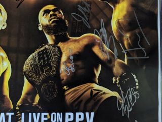 UFC 200 Autographed Poster (SBC) Cormier Lesnar Nunes Tate Aldo Jones Hunt Edgar 4