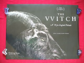 The Witch 2016 British Quad Movie Poster D/s Black Phillip The Vvitch