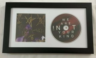 Slipknot Hand Signed We Are Not Your Kind Cd Autographed Rare Authentic Framed