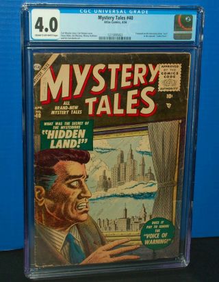 Mystery Tales 40,  Atlas 1956.  As Seen In " Lost " On Abc Tv / 1st Steve Ditko