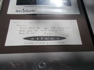 Alice In Chains Autographed Record,  And Promo Picture,  Rare 4