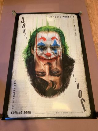 - Recalled - Joker Double Sided Movie Poster.  Spelling Error