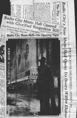 RADIO CITY MUSIC HALL - VERY RARE OPENING NIGHT PROGRAM  - 12/27/1932 8