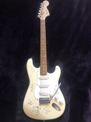 Bon Jovi Autograph Signed Guitar Fender Jsa Hall Of Fame Jon & Richie
