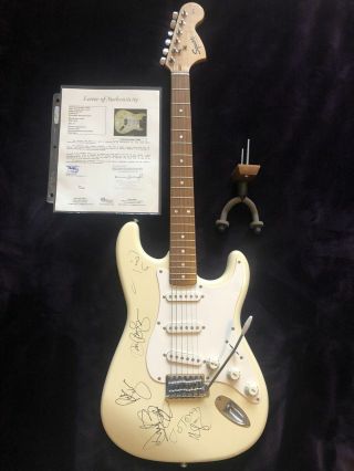 Bon Jovi Autograph Signed Guitar Fender JSA Hall of Fame Jon & Richie 9