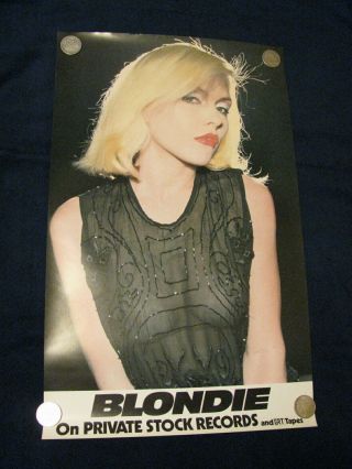 Blondie Private Stock 1st Lp Poster 1977 Debbie Harry Punk Us Bidders Only
