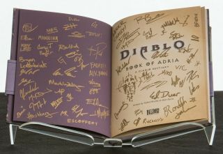 Book Of Adria: A Diablo Bestiary,  Signed By The Diablo Iii Dev Team And Authors