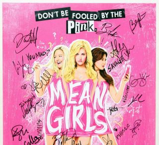 Ashley Park,  Kerry Butler Broadway Cast Signed MEAN GIRLS Poster 2