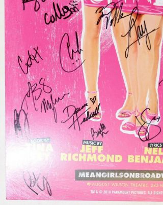 Ashley Park,  Kerry Butler Broadway Cast Signed MEAN GIRLS Poster 7