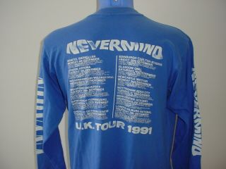 Nirvana Nevermind U.  K.  Tour 1991 XL T Shirt Long Sleeve Cat Hair 3