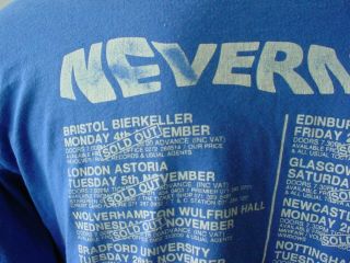 Nirvana Nevermind U.  K.  Tour 1991 XL T Shirt Long Sleeve Cat Hair 4