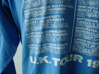 Nirvana Nevermind U.  K.  Tour 1991 XL T Shirt Long Sleeve Cat Hair 6