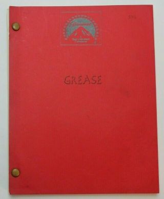 Grease / Bronte Woodard 1977 Screenplay,  John Travolta & Olivia Newton - John
