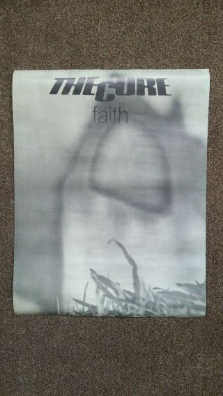 The Cure Faith Poster 1980 Concert Merchandise From Brighton Gig