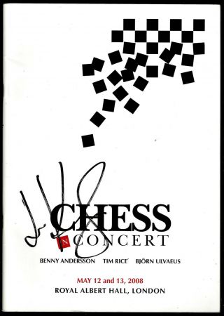 Josh Groban " Chess In Concert " Idina Menzel / Adam Pascal 2008 London Program