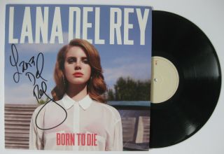 Lana Del Rey signed autographed Born to Die Album,  Vinyl Record,  exact Proof 2