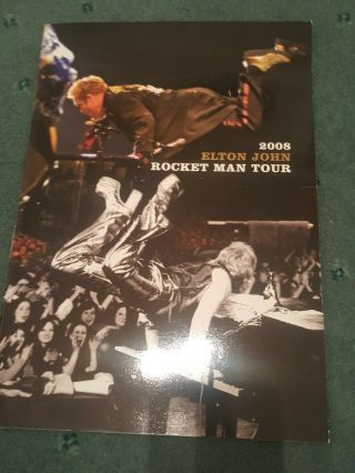Signed Elton John Tour Programme From 2008 Rocket Man Tour