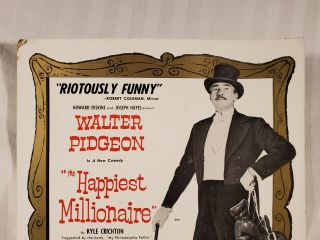 Lyceum Theatre Broadway Stage Play Window Card WC Happiest Millionaire 2