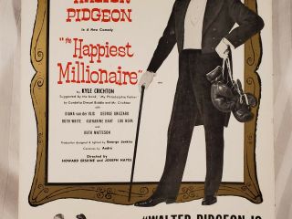 Lyceum Theatre Broadway Stage Play Window Card WC Happiest Millionaire 3
