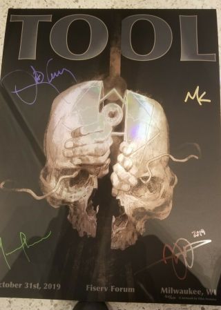 Autographed Tool Poster - Halloween Show - Milwaukee