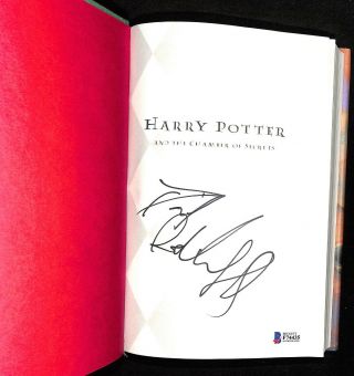 Daniel Radcliffe Signed Harry Potter & The Chamber Of Secrets Beckett Bas 1