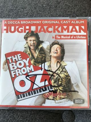Rare Broadway Cd Signed By Hugh Jackman,  Tony Award Winner For The Boy From Oz
