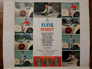 ELVIS PRESLEY Spinout Album RCA POSTER AD Record Stores ORIG 1966 LPM - 3702 4