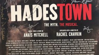 Full Cast Cast Signed HADESTOWN Broadway Poster Windowcard RARE 4
