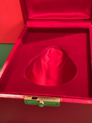 Rare STEUBEN Glass 18k GOLD PARTRIDGE PEAR TREE RED BOX Perfect Xmas Gift 9