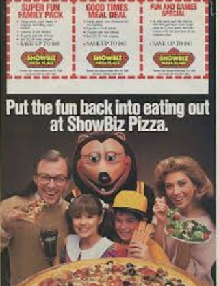 ShowBiz Pizza Place Billy Bob Carousel Ride Seat | Rock - Afire Explosion | Arcade 10