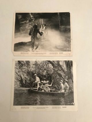 Set of 7 Lobby Cards 1954.  Creature From The Black Lagoon & 2 B/W photo Monster 10
