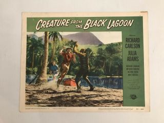 Set of 7 Lobby Cards 1954.  Creature From The Black Lagoon & 2 B/W photo Monster 4