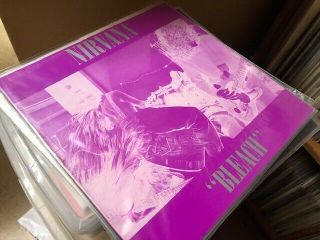 Nirvana - Bleach Lp - Australian Pressing - Purple Vinyl - Kurt Cobain