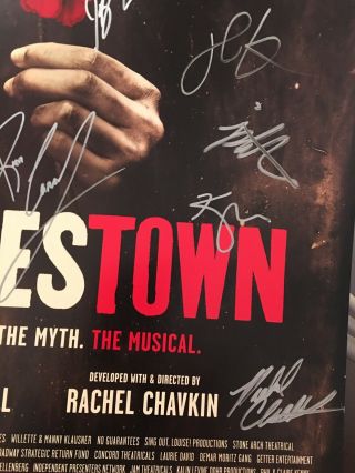 Anaïs Mitchell Chavkin Rare Amber Gray Hadestown Signed Broadway Poster 3
