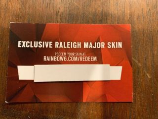 Exclusive Raleigh Rainbow Six Major Skin 2019 Limited Edition
