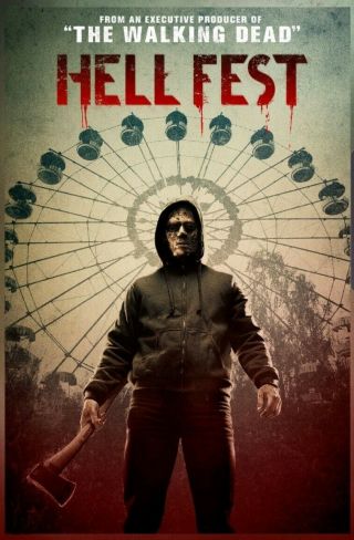 Hellfest Screen White Mask Killer Costume Movie Prop