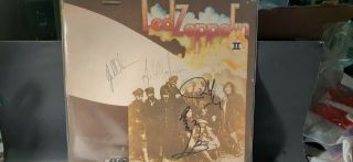 Led Zeppelin " Led Zeppelin Ii " Lp Cover - Signed By All 4 Including John Bonham