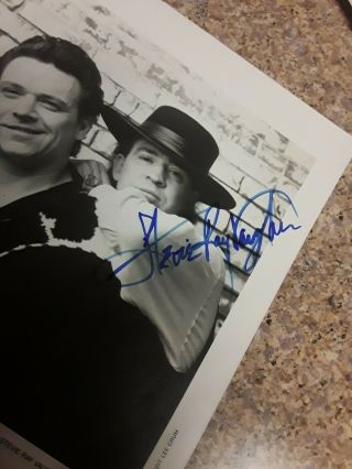 Stevie Ray Vaughan Signed In Person Promo Poster Less Than 1 Hr Before Crash