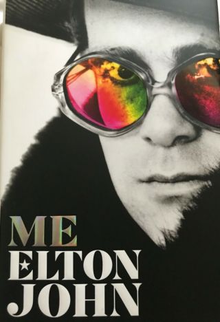Elton John Me Signed 1st Edition Hardcover Book Piano man 2