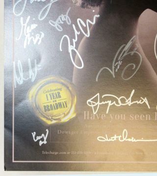 ANASTASIA Cast Christy Altomare Signed Rare Broadway Anniversary Poster 7