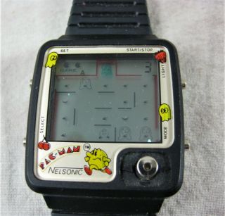 Rarest 1980 1st Version Nelsonic Midway Pac Man Pacman Game Watch - 3