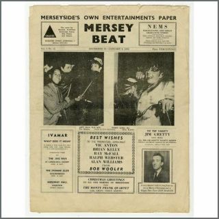 The Beatles 1961/1962 Mersey Beat Newspaper Volume 1 Number 12 (uk)